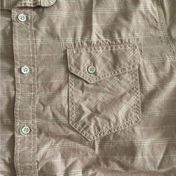 American Rag Men’s salmon button down shirt- Size L - Picture 2 of 3